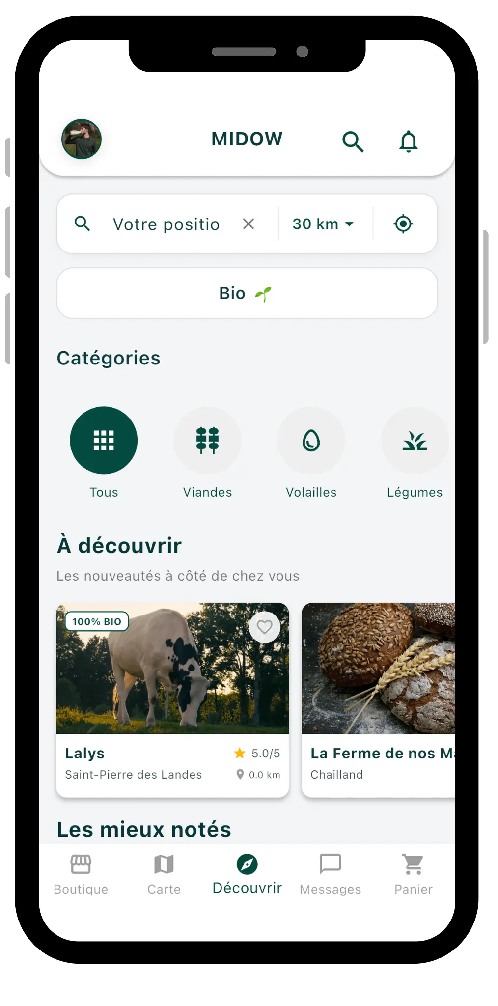 Interface Midow